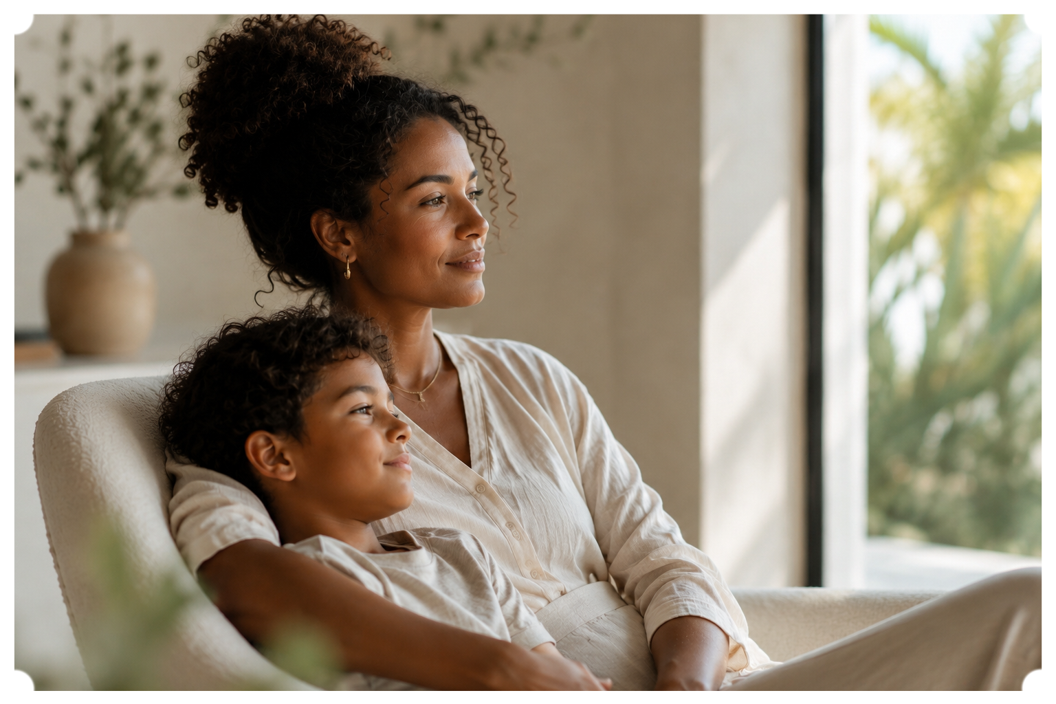 Parent et enfant — accompagnement neurofeedback